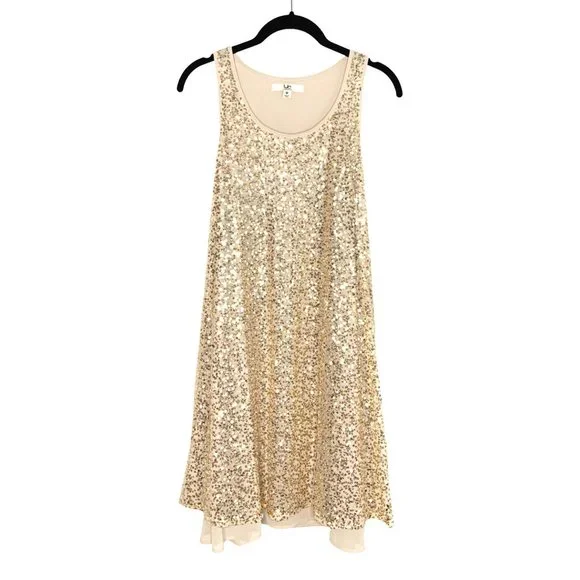 Sparkly Sequin Tank Top Short Sleeve Holiday Party Dress - Picture 1 of 5